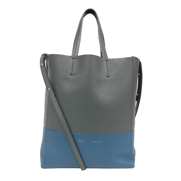 z0006883 1 CELINE Vertical Cabas Small Shoulder Bag Gray