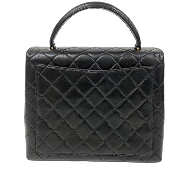 z0006889 2 CHANEL Turnlock Matelasse Cocomark Handbag Black