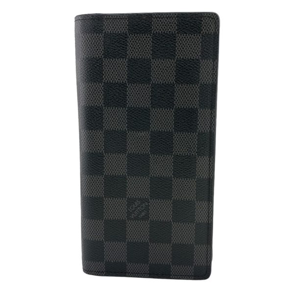 z0006892 1 LOUIS VUITTON N62227 Portefeuilon Damier Graphite Long Wallet Black