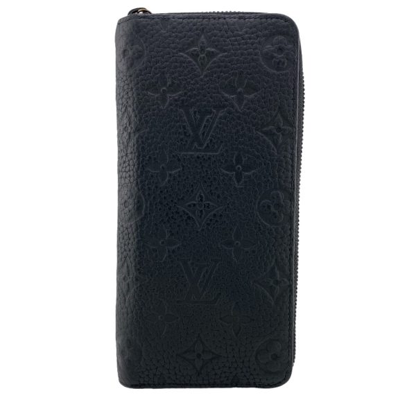 z0006895 1 LOUIS VUITTON M69047 Zippy Wallet Vertical Round Zipper Monogram Empreinte Long Wallet Black