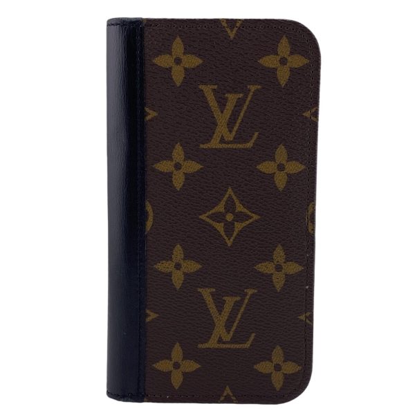 z0006917 1 LOUIS VUITTON M82083 iPhone Folio Monogram iPhone Case Brown