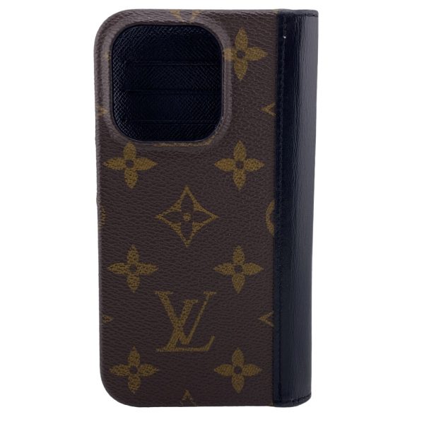 z0006917 2 LOUIS VUITTON M82083 iPhone Folio Monogram iPhone Case Brown