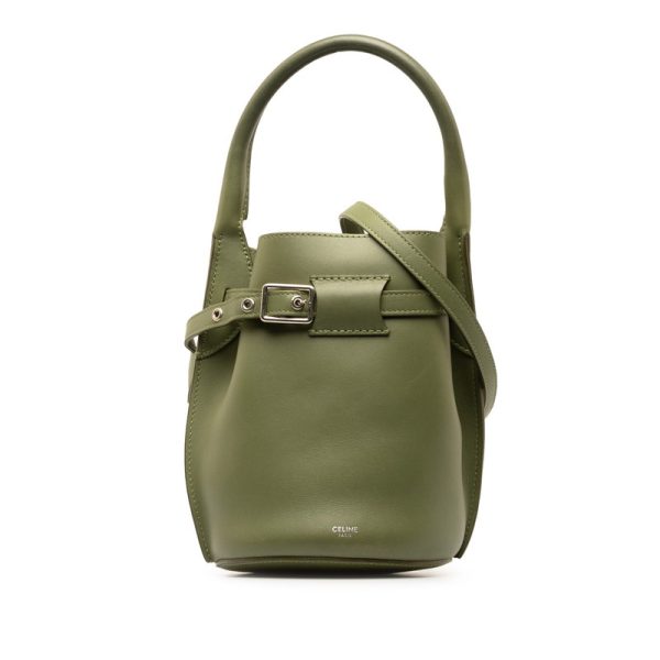 zlcovhbe0sb2z9in 1 Celine Big Bag Nano Bucket Handbag Shoulder Bag Khaki Green