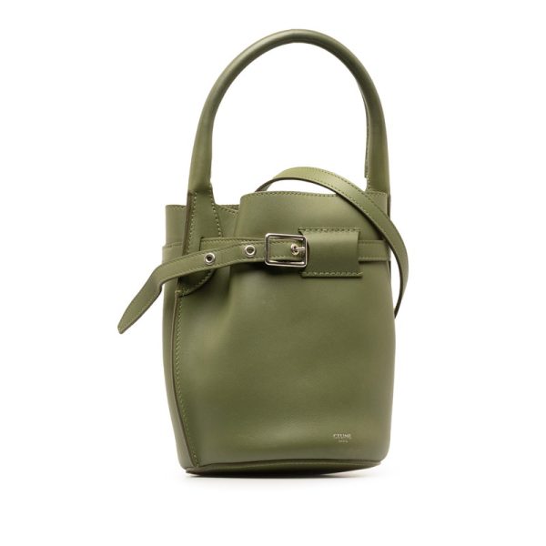 zlcovhbe0sb2z9in 2 Celine Big Bag Nano Bucket Handbag Shoulder Bag Khaki Green