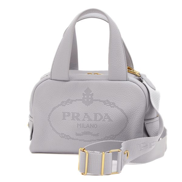 005246908 1 Prada Top Handle 2Way Bag Calf Black 1BB078 Bag