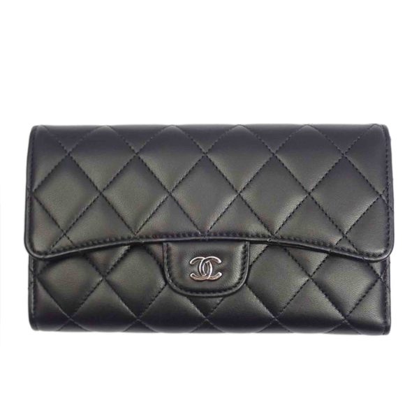 00998 1 CHANEL Matelasse three flong wallet