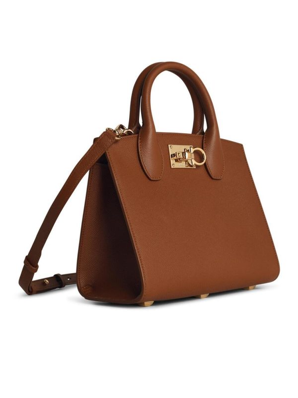 017f7d52067a71e ia 2 Ferragamo Autumn Winter Tote Bag Brown