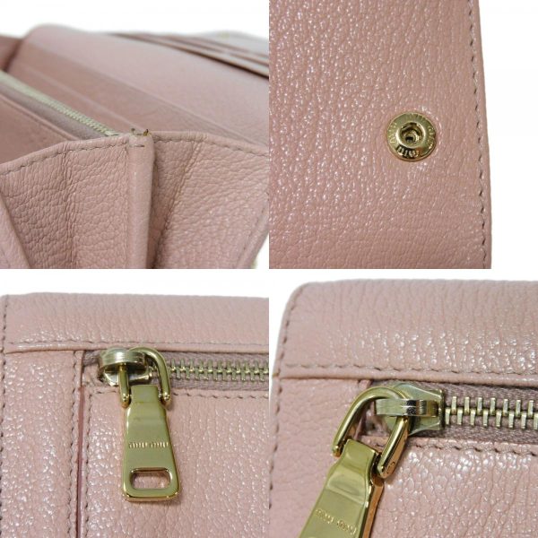 06093h 20 combine Miu Miu Long Wallet Madras Fiocco Long Flap Wallet Pink