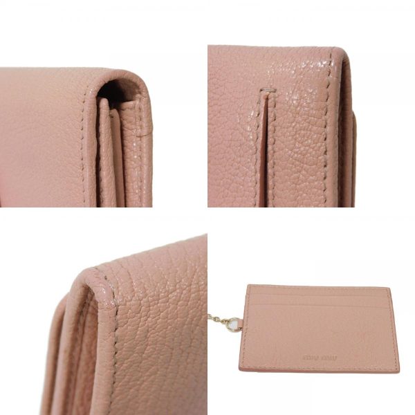 06093h 28 combine Miu Miu Long Wallet Madras Fiocco Long Flap Wallet Pink