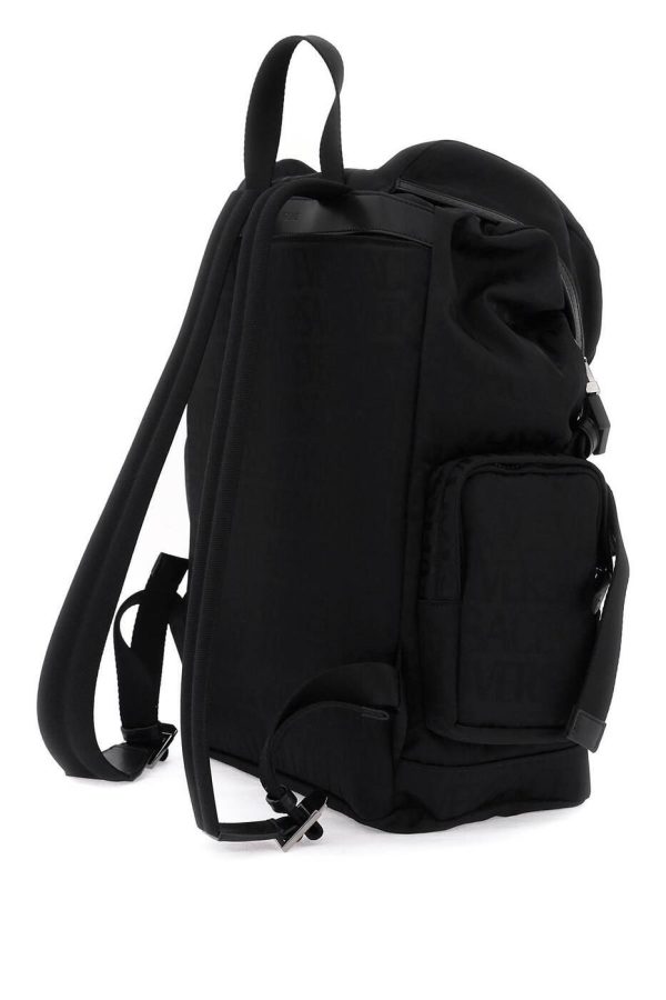 0b05e0f9a7fdd49 ba 2 Versace Backpack Black