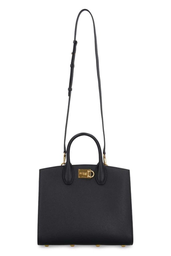 0e19203b469b981 ia 4 Ferragamo Black Spring Summer Tote Black