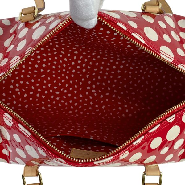 1000044967078 21 Louis Vuitton Papillon 30 Kusama Shoulder Bag Vernis Rouge