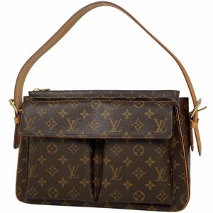 1000058504016 11 Louis Vuitton Neverfull MM Monogram Tote Shoulder Bag Brown