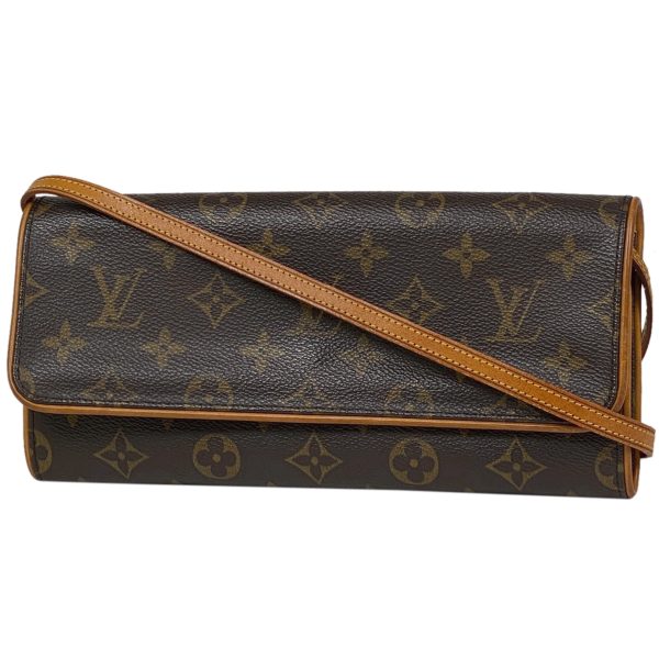 1000059811144 11 Louis Vuitton Pochette Twin GM Clutch Shoulder Bag Monogram Brown