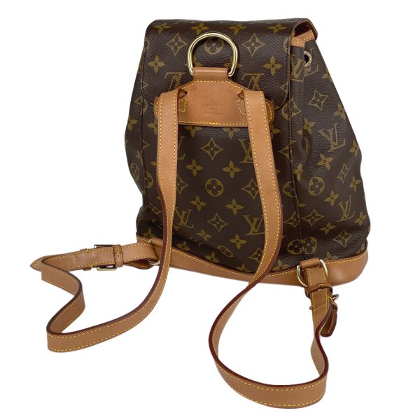 1000061505123 12 Louis Vuitton Montsouris MM Backpack RuckSack Brown