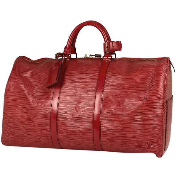 1000063369365 11 Louis Vuitton Keepall 50 Handbag Bag Epi Castilian Red M42967