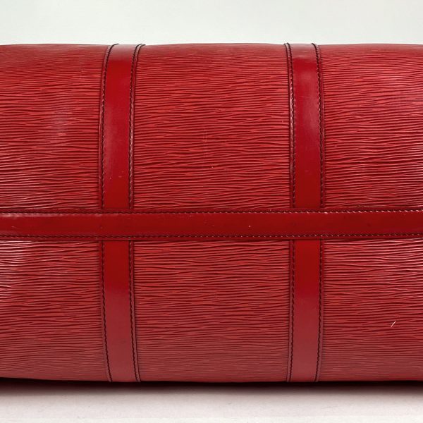 1000063369365 12 Louis Vuitton Keepall 50 Handbag Bag Epi Castilian Red M42967