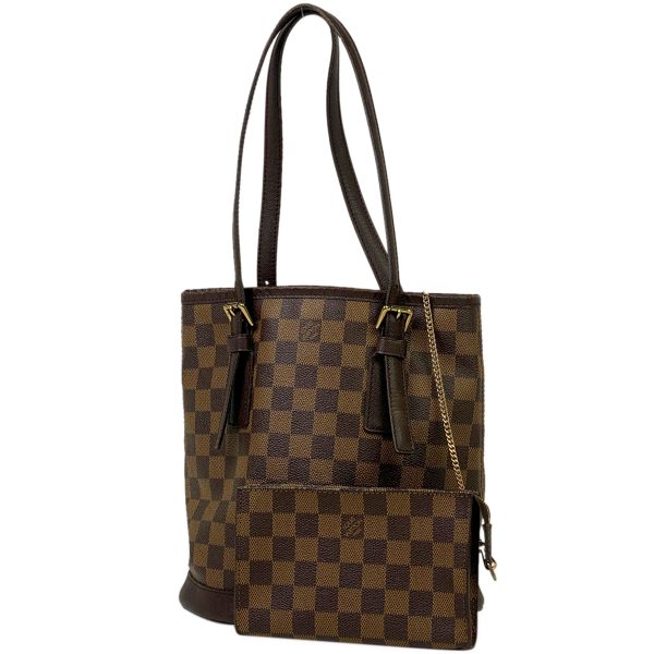 1000063390550 11 Louis Vuitton Male Bucket Shoulder Tote Damier Brown N42240