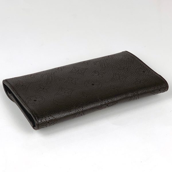 1000063967172 12 Louis Vuitton Portefeuille Amelia Bill Coin Punching Long Wallet Monogram Mahina Chocolat M95968