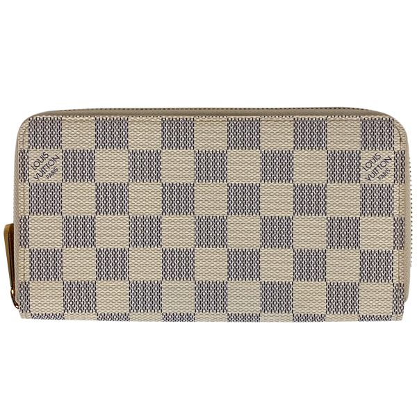 1000063967639 11 Louis Vuitton Zippy Wallet Long Wallet Damier Azur White