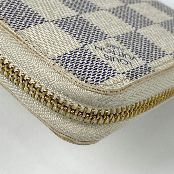 1000063967639 13 Louis Vuitton Zippy Wallet Long Wallet Damier Azur White