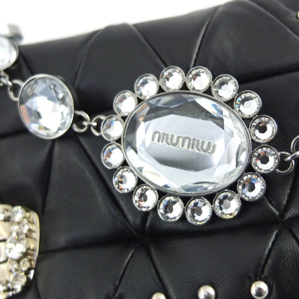 10004560 6 Miu Miu Shoulder clutch bag 2WAY bag black