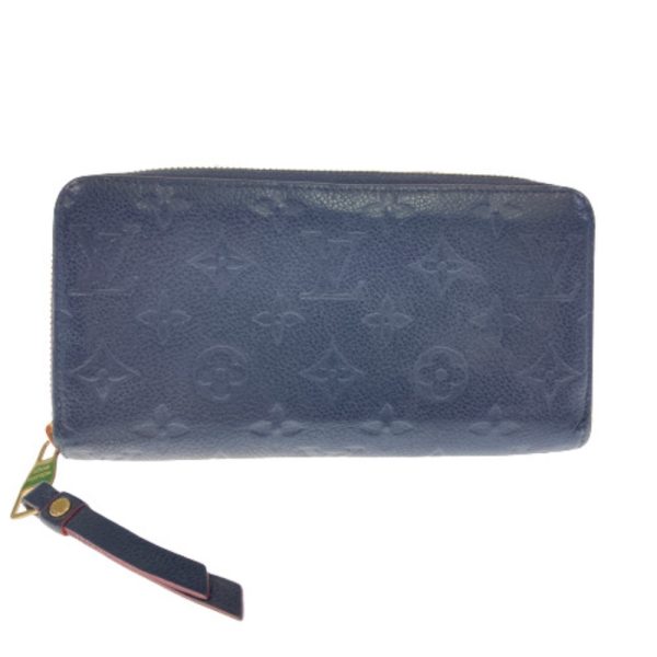 1001102746512 1 LOUIS VUITTON Empreinte Zippy Marine Rouge Blue Long Wallet