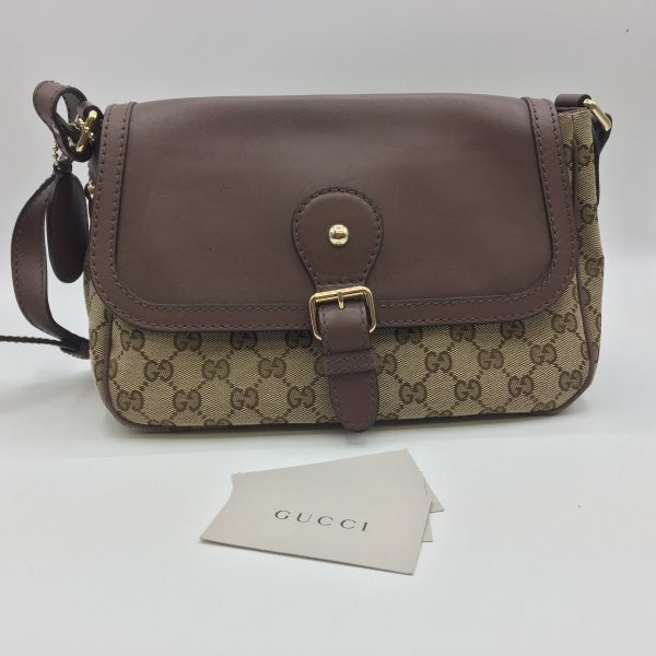 1001103128331 3 GUCCI Shoulder Bag Sookie GG Brown Beige