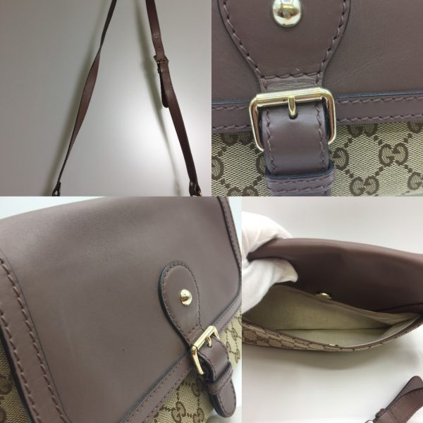 1001103128331 8 GUCCI Shoulder Bag Sookie GG Brown Beige