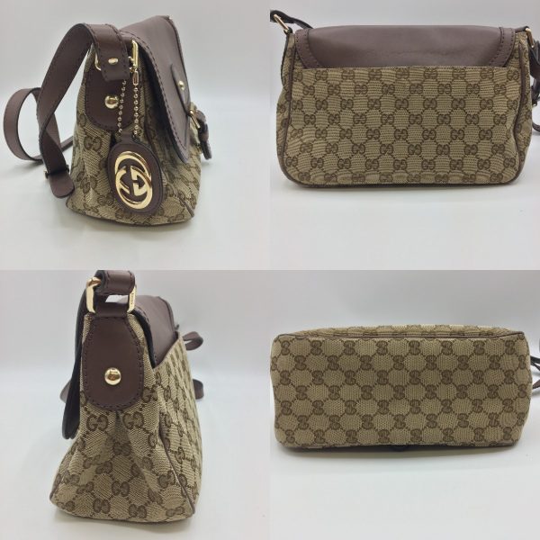 1001103128331 9 GUCCI Shoulder Bag Sookie GG Brown Beige