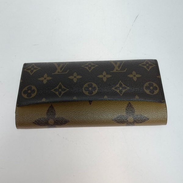 1001103395559 2 LOUIS VUITTON Giant Reverse Sara Long Wallet M80726 Brown