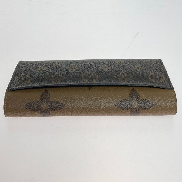 1001103395559 3 LOUIS VUITTON Giant Reverse Sara Long Wallet M80726 Brown