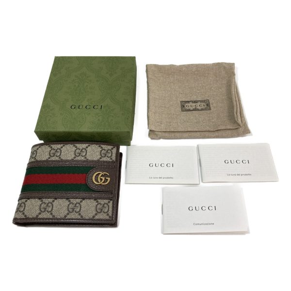 1001103412713 1 GUCCI Wallet Ophidia GG Supreme boand cloth bag Green Red