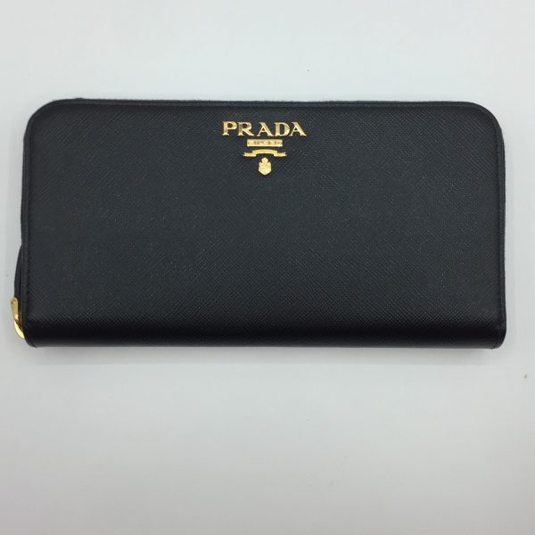 1001103419637 3 PRADA Long Wallet Vitello Move 1ML506 Black Box