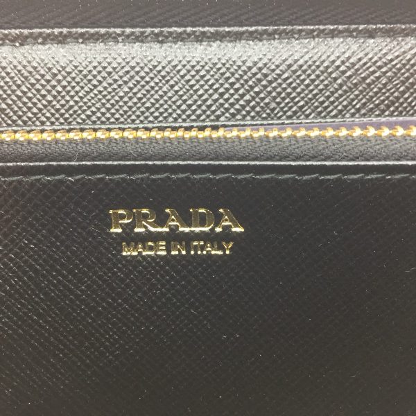 1001103419637 6 PRADA Long Wallet Vitello Move 1ML506 Black Box