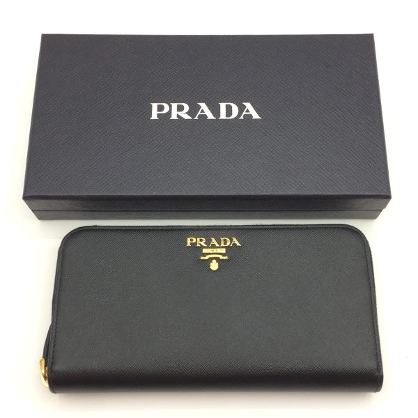 1001103419637 8 PRADA Long Wallet Vitello Move 1ML506 Black Box