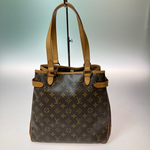 1001103450784 2 LOUIS VUITTON Monogram Batignolles Tote Bag Brown