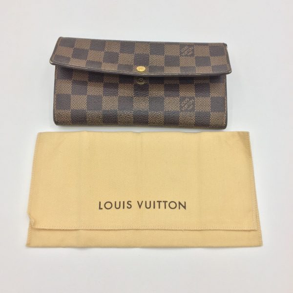 1001103465184 1 LOUIS VUITTON Damier Porte Feuille Sarah Wallet