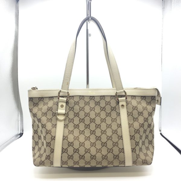 1001103493002 1 GUCCI Abbey Line GG Beige