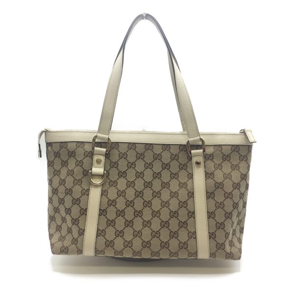 1001103493002 2 GUCCI Abbey Line GG Beige