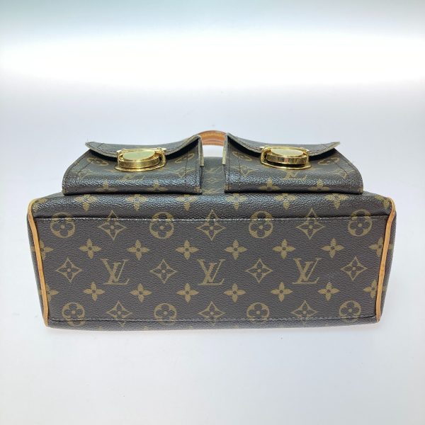 1001103510167 3 LOUIS VUITTON Monogram Manhattan PM Handbag Brown