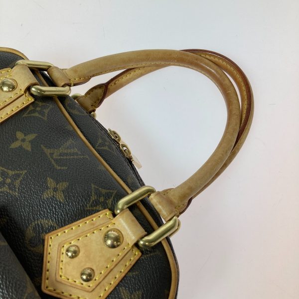 1001103510167 5 LOUIS VUITTON Monogram Manhattan PM Handbag Brown