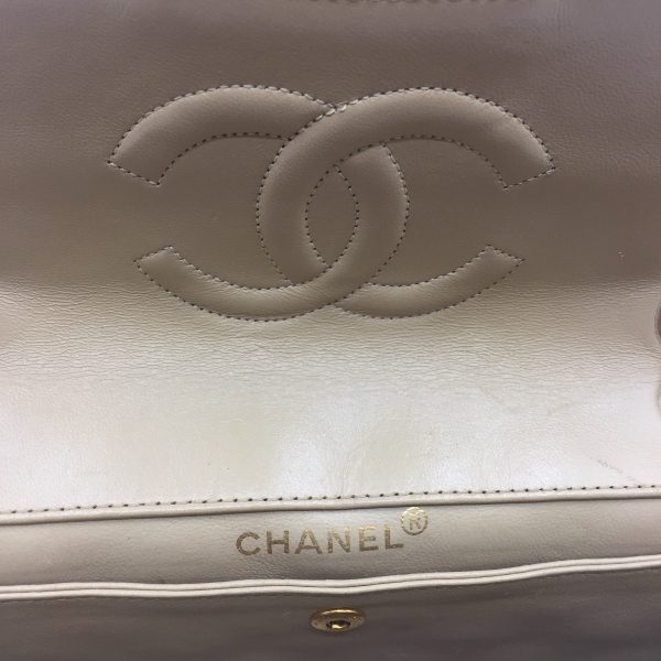 1001103521934 5 CHANEL Shoulder bag single flap matelasse lambskin beige chain shoulder 90181824 beige