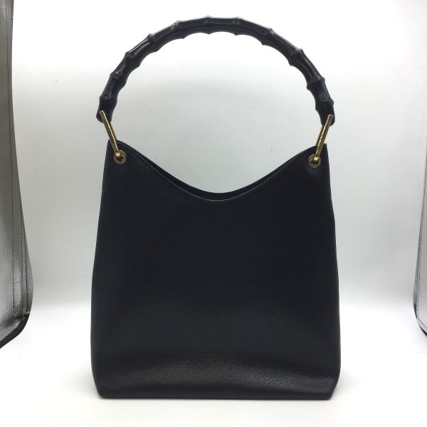 1001103522610 2 GUCCI Handbag Bamboo Black Internal sticky peeling