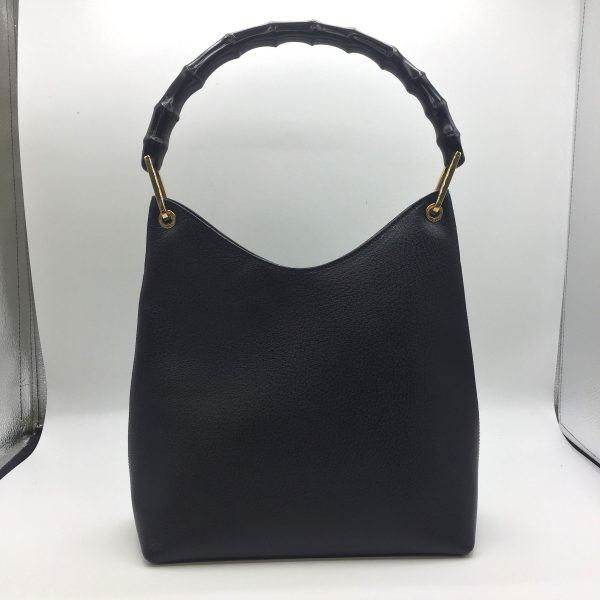 1001103522610 3 GUCCI Handbag Bamboo Black Internal sticky peeling