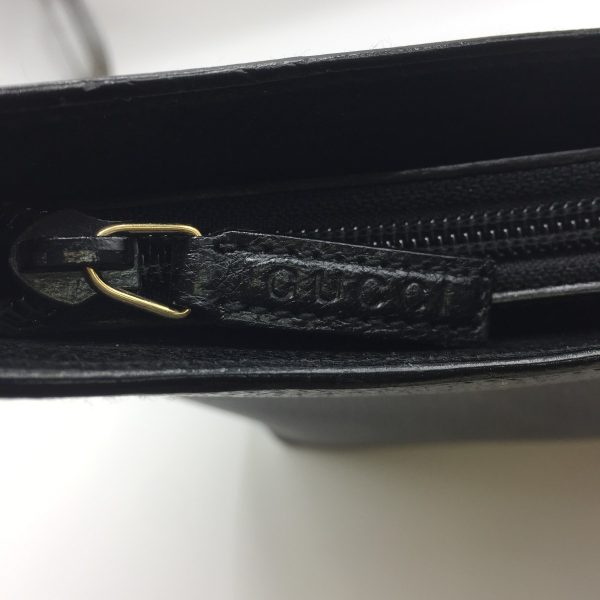 1001103522610 6 GUCCI Handbag Bamboo Black Internal sticky peeling