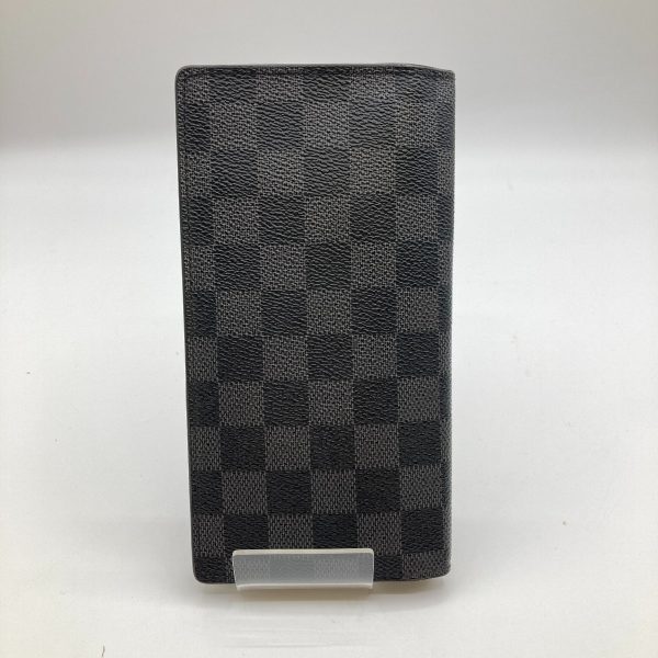 1001103605344 2 LOUIS VUITTON Graphite Portefeuille Long Wallet Black