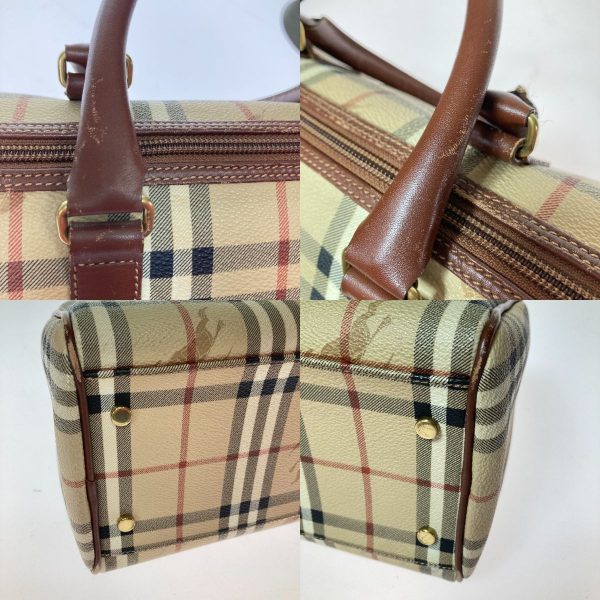 1001103612625 8 BURBERRY bag Nova check pattern beige