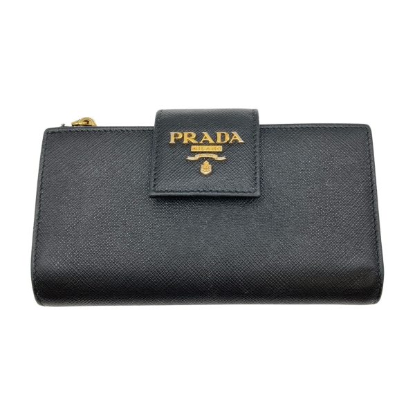 1001103614506 1 rbg PRADA Saffiano Metal Wallet Black