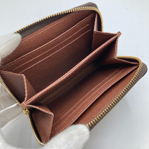 1001103635808 6 LOUIS VUITTON Zippy Coin Wallet Coin Case Boand Cloth Bag Brown